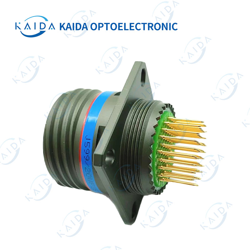 MIL-DTL-38999 سلسلة 66 دبوس الكادميوم مطلي الإسكان D38999 سلسلة 3