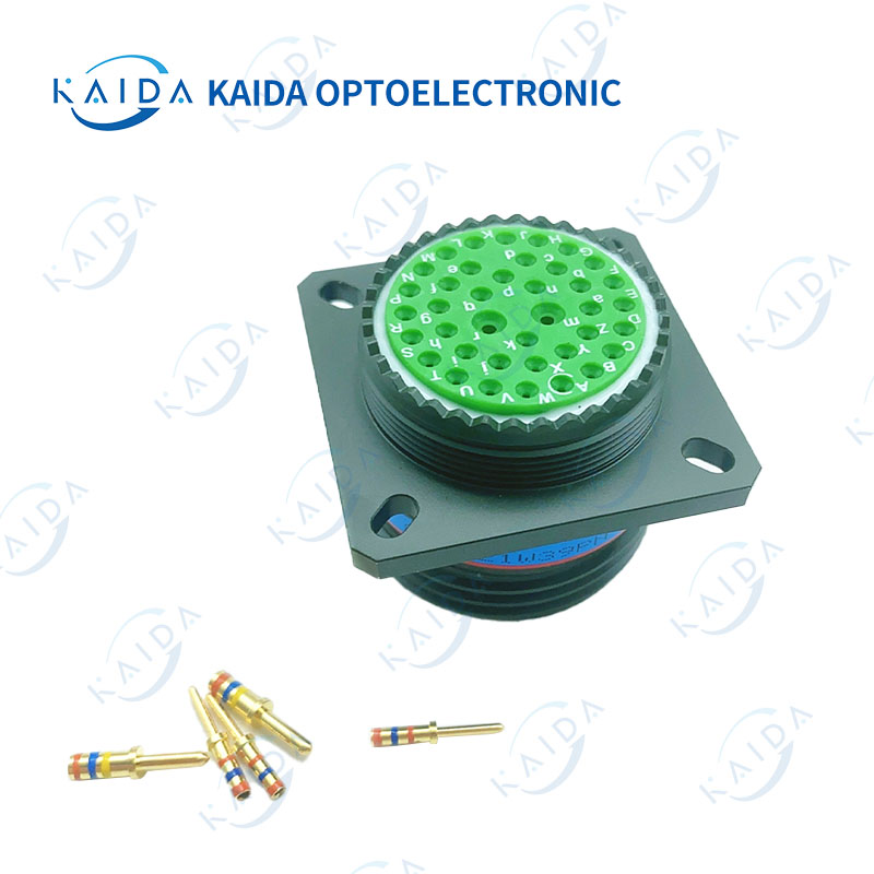 MIL-DTL-38999 سلسلة 39 دبوس الكادميوم مطلي الإسكان D38999 سلسلة 3