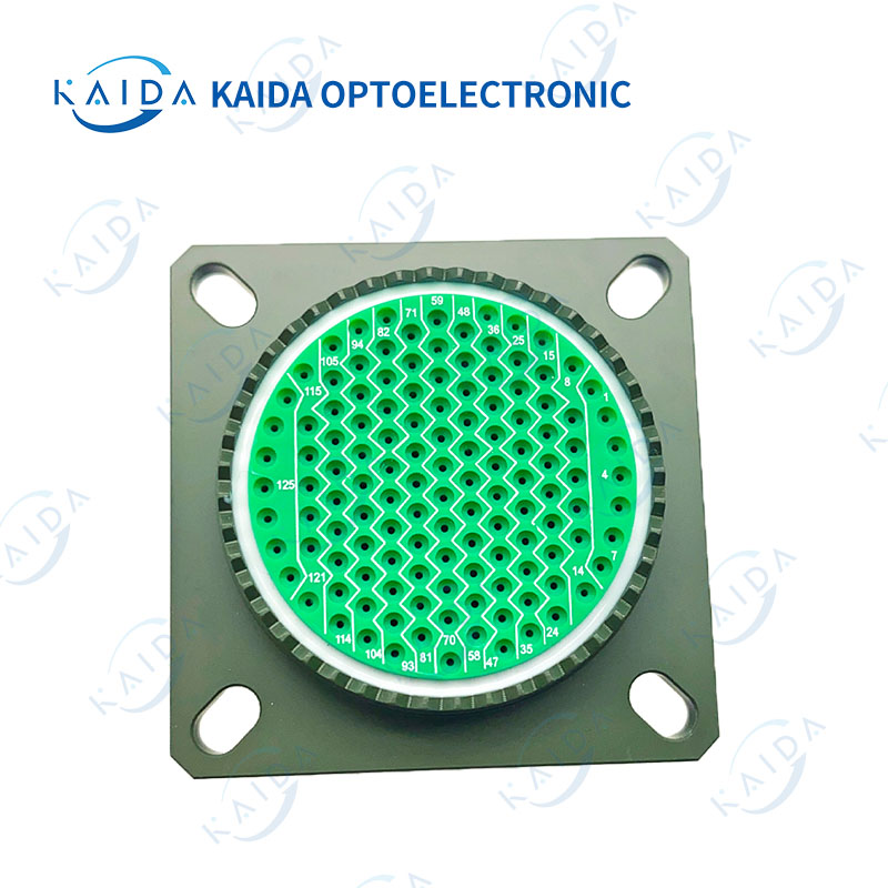 MIL-DTL-38999 سلسلة 128 دبوس الكادميوم مطلي الإسكان D38999 سلسلة 3