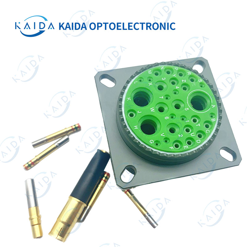 MIL-DTL-38999 سلسلة 30 دبوس الكادميوم مطلي الإسكان D38999 سلسلة 3