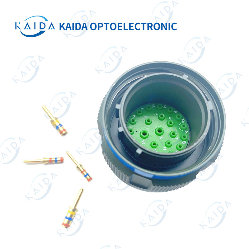 MIL-DTL-38999 سلسلة 23-دبوس الكادميوم مطلي الإسكان D38999 سلسلة 3