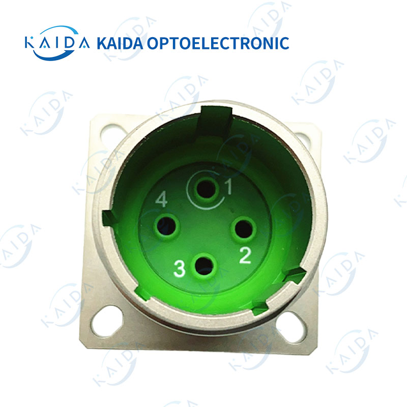 MIL-DTL-38999 سلسلة 4 دبوس النيكل مطلي الإسكان D38999 سلسلة 3