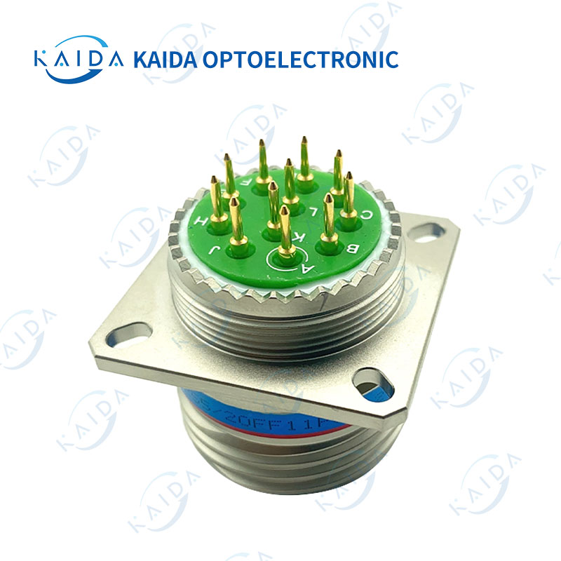 MIL-DTL-38999 سلسلة 11 دبوس النيكل مطلي الإسكان D38999 سلسلة 3